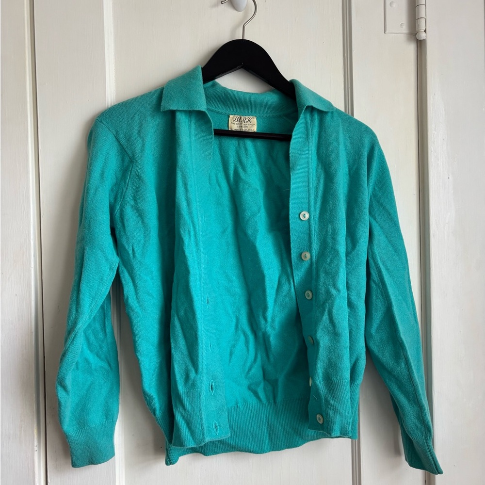 Vintage Berk Lambswool Turquoise Sweater